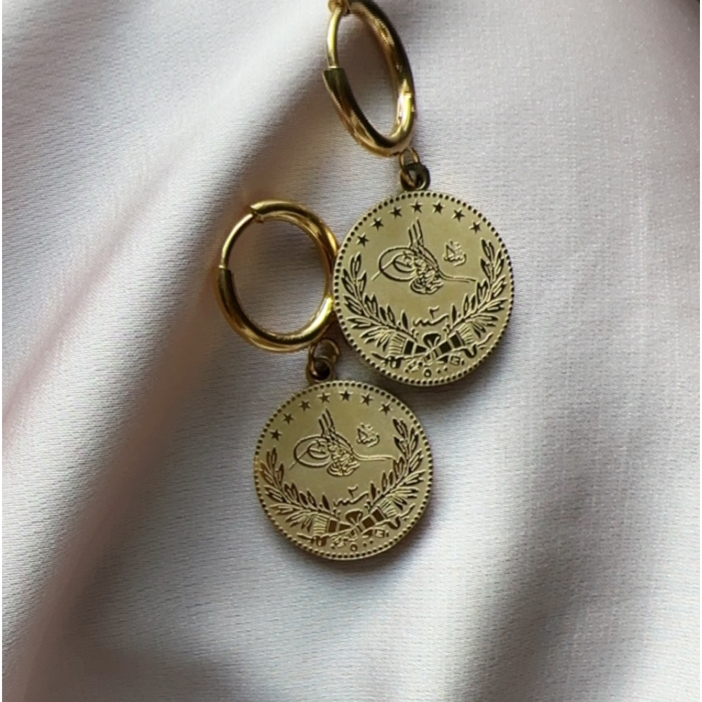 Ainaz Studio Turkish Coin Earrings